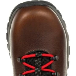 Georgia Men's Eagle Trail 6" Alloy Toe WP Hiker Work Boot - Brown - GB00397 -Rocky Shop GB00397 birdseye