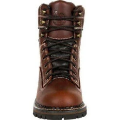Georgia Women's AMP LT Logger Alloy Toe WP Work Boot - Brown - GB00428 -Rocky Shop GB00428 4