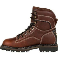 Georgia Women's AMP LT Logger Alloy Toe WP Work Boot - Brown - GB00428 -Rocky Shop GB00428 6
