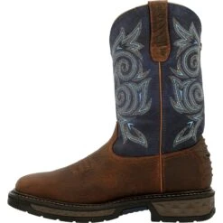 Georgia Men's Carbo-Tec LT 11" Soft Toe WP Western Work Boot - GB00435 -Rocky Shop GB00435 instep profile