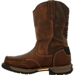 Georgia Men's Athens 360 11" Soft Toe WP Work Boot - Brown - GB00441 -Rocky Shop GB00441 instep profile