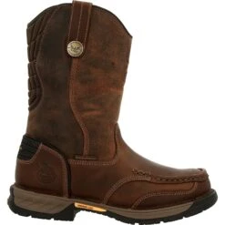 Georgia Men's Athens 360 11" Soft Toe WP Work Boot - Brown - GB00441 -Rocky Shop GB00441 profile