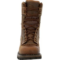Georgia Men's AMP LT Low Heel Logger 9" Comp Toe WP Work Boot- GB00473 13 Georgia Men's AMP LT Low Heel Logger 9" Comp Toe WP Work Boot- GB00473 -Rocky Shop GB00473 front