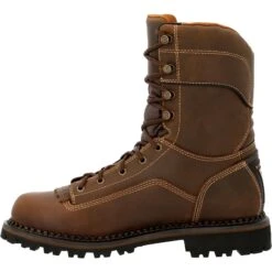Georgia Men's AMP LT Low Heel Logger 9" Comp Toe WP Work Boot- GB00473 12 Georgia Men's AMP LT Low Heel Logger 9" Comp Toe WP Work Boot- GB00473 -Rocky Shop GB00473 instep profile