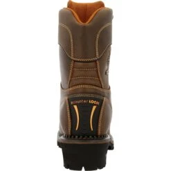 Georgia Men's AMP LT Logger 9" Comp Toe WP 600G Ins Work Boot- GB00491 -Rocky Shop GB00491 back