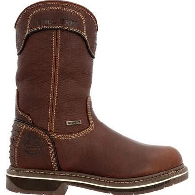 Georgia Women's Amp Lt Edge 10" WP Pull On Work Boot -Brown- GB00516 4 Georgia Women's Amp Lt Edge 10" WP Pull On Work Boot -Brown- GB00516 - Image 2