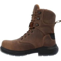 Georgia Men's Flxpoint Ultra 8" WP Comp Toe Work Boot -Brown- GB00554 -Rocky Shop GB00554 5 LARGE ad7a15da 162b 4bb7 abc9 8e026d167b7f