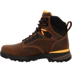 Georgia Men's TBD 6" Alloy Toe WP Slip Resist Work Boot -Brown- GB00597 -Rocky Shop GB00597 5 LARGE cfd1a3d2 0866 464b 86a9 6d4ad2acc844