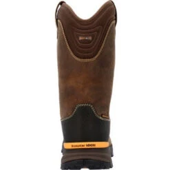 Georgia Men's TBD 11" Soft Toe WP Wellington Pull On Work Boot -Brown- GB00598 -Rocky Shop GB00598 4 LARGE 25816a26 3fa0 48ef 9314 faefbb573cbd