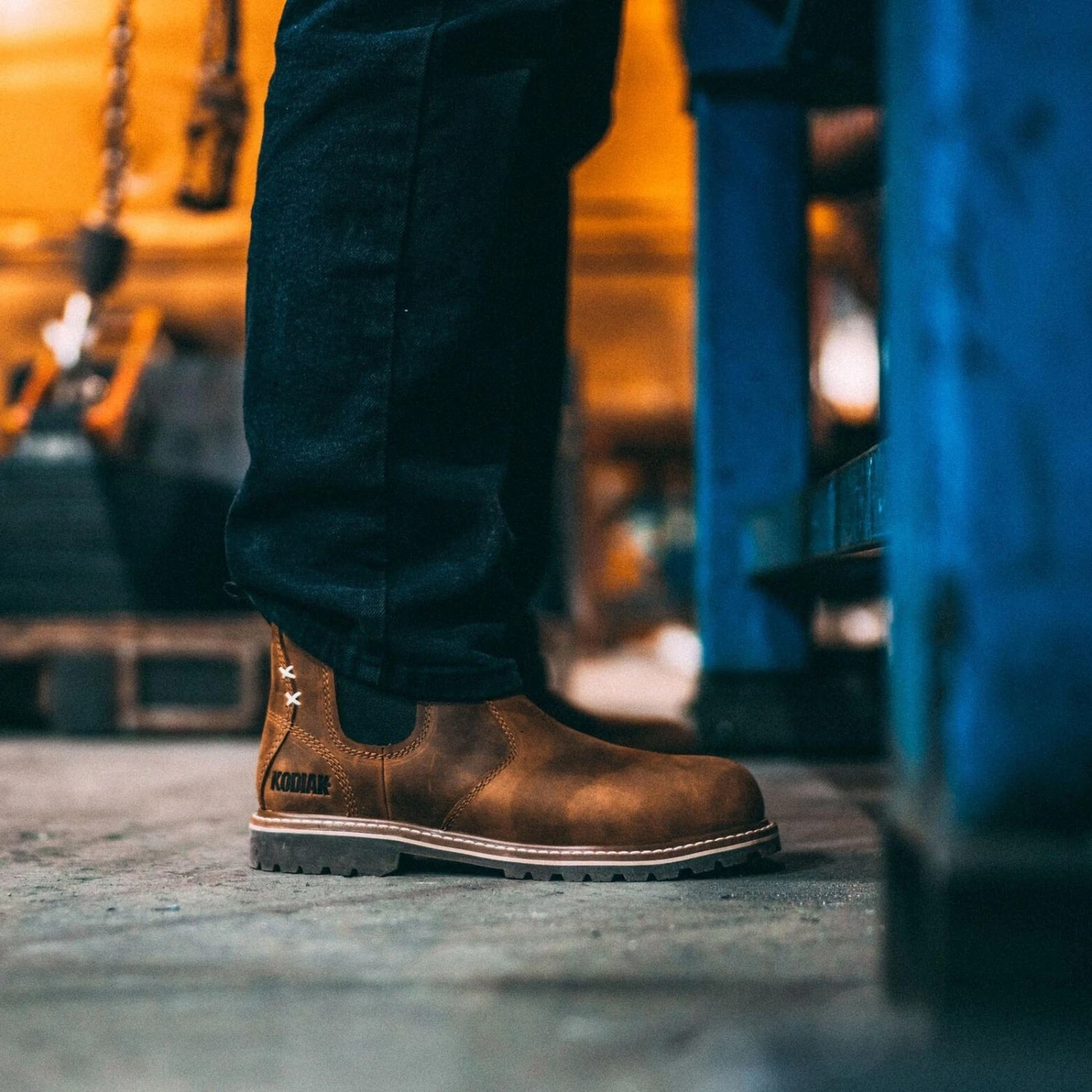 Kodiak Women's Bralorne WP Slip Resist Chelsea Work Boot -Brown- 4TEABN 11 Kodiak Women's Bralorne WP Slip Resist Chelsea Work Boot -Brown- 4TEABN - Image 9