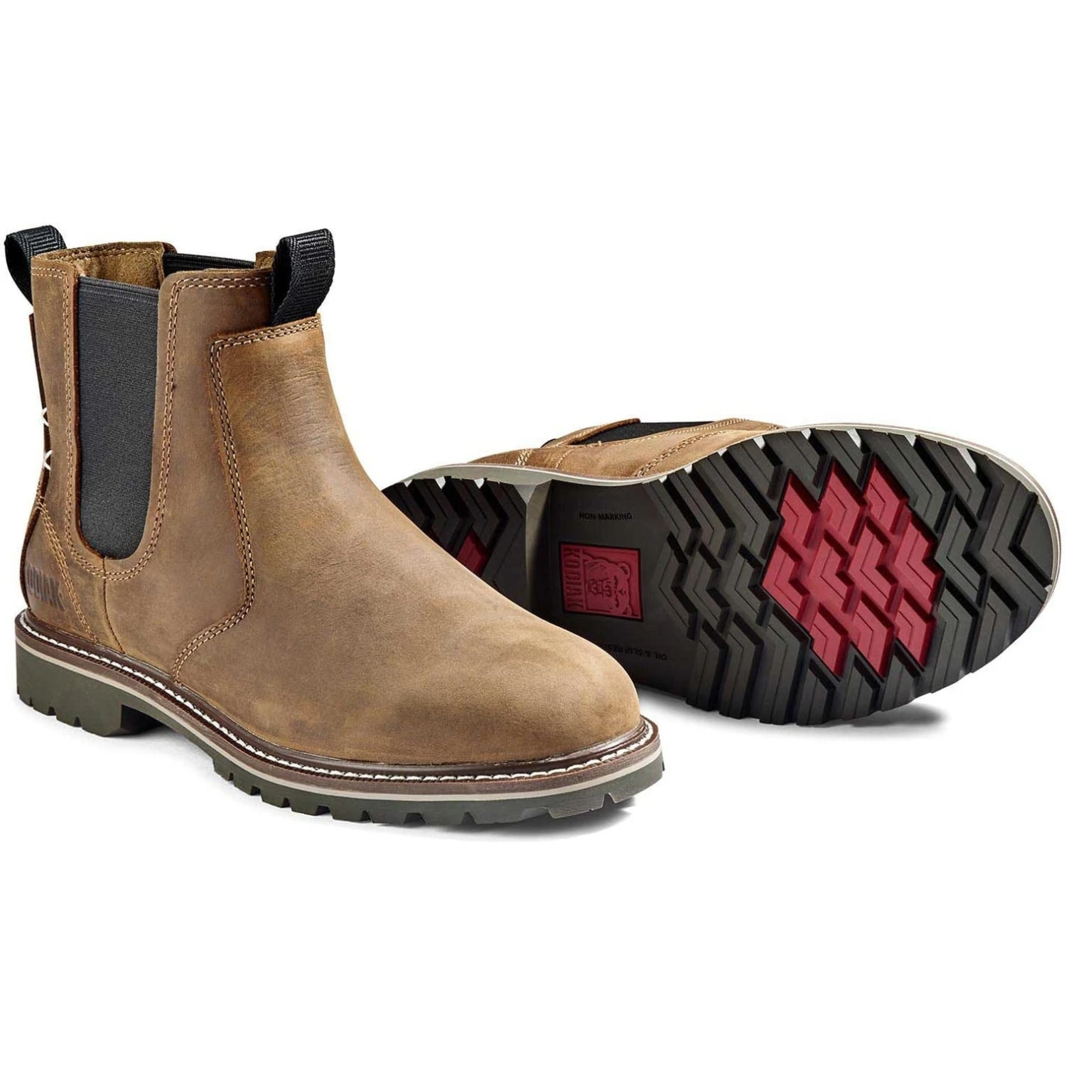 Kodiak Women's Bralorne WP Slip Resist Chelsea Work Boot -Brown- 4TEABN 6 Kodiak Women's Bralorne WP Slip Resist Chelsea Work Boot -Brown- 4TEABN - Image 4