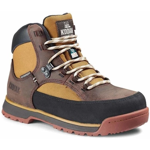 Kodiak Women's Greb Classic Steel Toe WP Hiker Work Boot -Brown- 834YBN 3 Kodiak Women's Greb Classic Steel Toe WP Hiker Work Boot -Brown- 834YBN