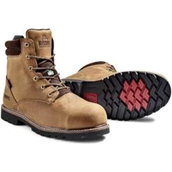 Kodiak Men's Mckinney 6" Comp Toe WP Safety Work Boot -Brown- K4TFBN -Rocky Shop PS KD K4TFBN P