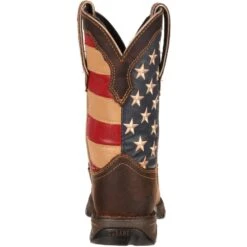 Durango Women's Lady Rebel Patriotic 10" Square Toe Western Flag Boot RD4414 -Rocky Shop RD4414 back