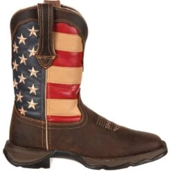 Durango Women's Lady Rebel Patriotic 10" Square Toe Western Flag Boot RD4414 -Rocky Shop RD4414 profile