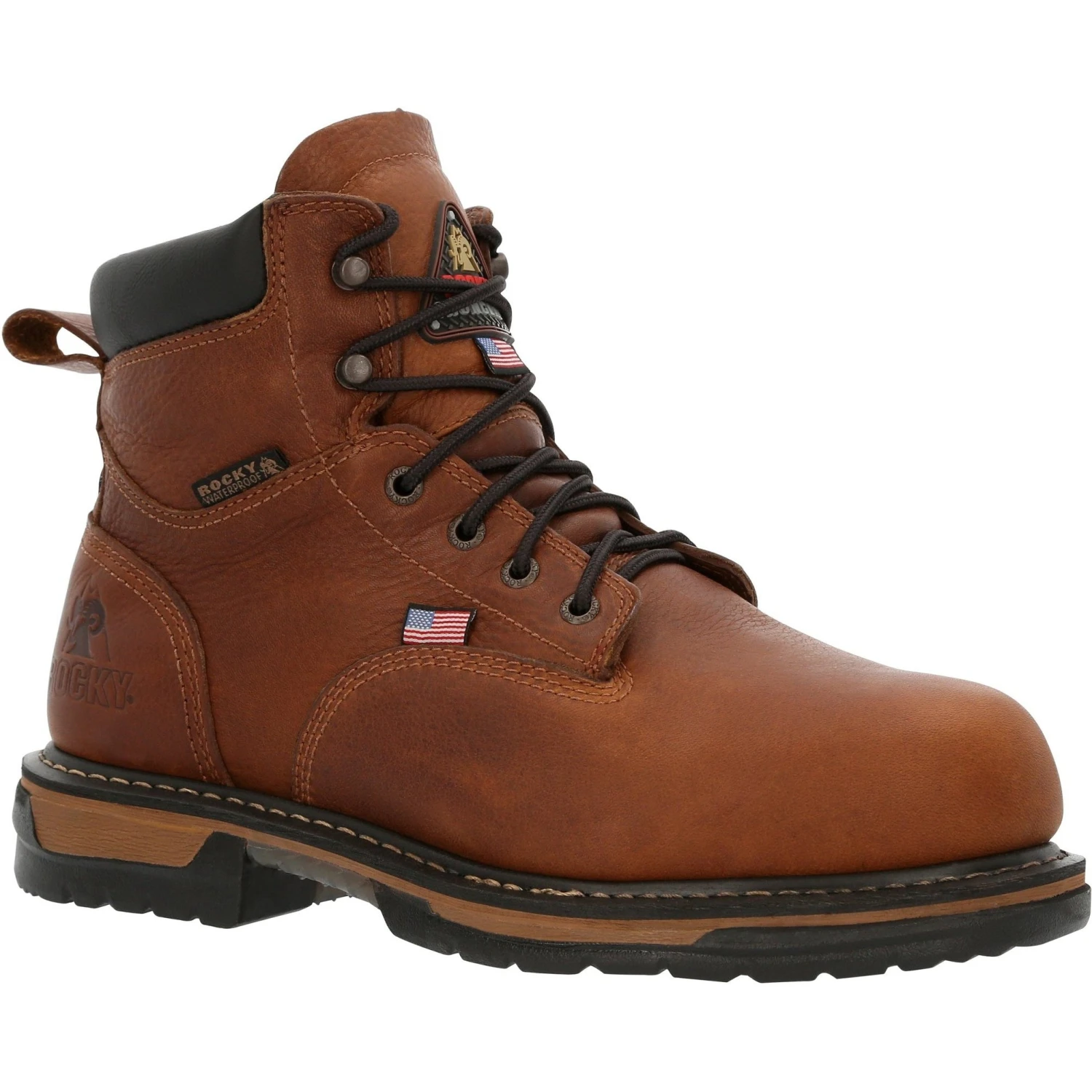 Rocky Men's IronClad 6" Steel Toe WP MG USA Made Work Boot - RKK0362 3 Rocky Men's IronClad 6" Steel Toe WP MG USA Made Work Boot - RKK0362