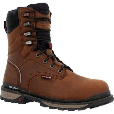 Rocky Men's Rams Horn 8" WP Comp Toe Work Boot Brown RKK0394 3 Rocky Men's Rams Horn 8" WP Comp Toe Work Boot Brown RKK0394