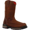Rocky Men's Rams Horn 11" Safety Toe WP Work Boot -Crazy Horse- RKK0441