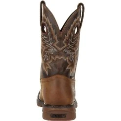 Rocky Men's Original Ride FLX 11" Sqr Toe WP Western Work Boot- RKW0336 -Rocky Shop RKW0336 back
