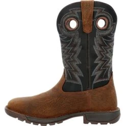 Rocky Men's Legacy 32 11" Steel Toe WP Western Work Boot- Brown- RKW0356 -Rocky Shop RKW0356 instep profile