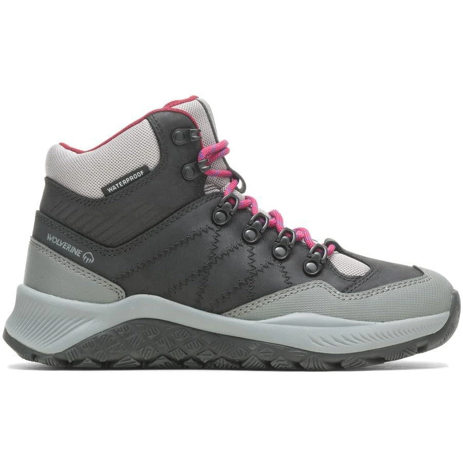 Wolverine Women's Luton Mid WP Outdoor Hiker Work Boot -Black- W880387 3 Wolverine Women's Luton Mid WP Outdoor Hiker Work Boot -Black- W880387