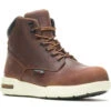 Wolverine Men's Kickstart Durashocks 6" WP Work Boot - Peanut - W080036 -Rocky Shop WBSM W080036 012821 S22 045