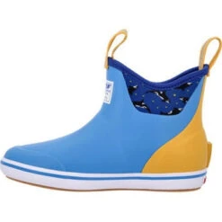 Xtratuf Women's Salmon Sisters 6" WP Ankle Deck Boot - Blue - XWAB2SS -Rocky Shop XWAB2SS 5 LARGE 215dd617 a19c 413f bbe5 5615ca36a9ff