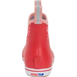 Xtratuf Women's Salmon Sisters 6" WP Ankle Deck Boot -Red- XWAB6KS -Rocky Shop XWAB6KS 4 LARGE e657c45b 9393 4456 971d de48a031736a