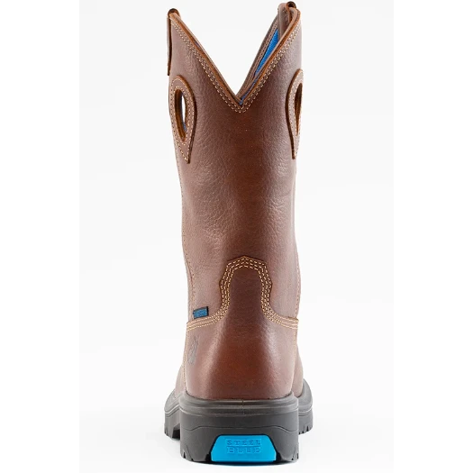 Steel Blue Men's Blue Heeler Steel Toe WP Western Work Boot - Brown - 813945 5 Steel Blue Men's Blue Heeler Steel Toe WP Western Work Boot - Brown - 813945 - Image 3