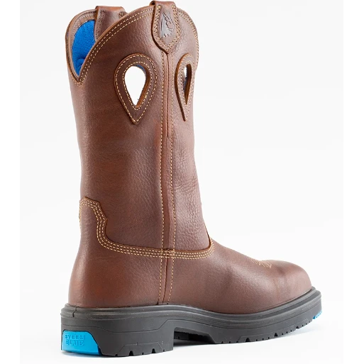 Steel Blue Men's Blue Heeler Steel Toe WP Western Work Boot - Brown - 813945 4 Steel Blue Men's Blue Heeler Steel Toe WP Western Work Boot - Brown - 813945 - Image 2
