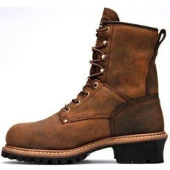 Carolina Men's Elm 8” Stl Toe WP INS Logger Work Boot - Brown - CA5821 -Rocky Shop carolina mens elm 8 stl toe wp ins logger work boot brown ca5821 6
