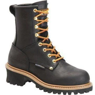 Carolina Women's Elm 8” WP Steel Toe Logger Work Boot - Black - CA1420 3 Carolina Women's Elm 8” WP Steel Toe Logger Work Boot - Black - CA1420