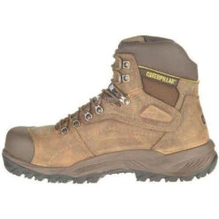 CAT Men's Diagnostic Hi WP Insulated Stl Toe Work Boot - Brown- P89940 -Rocky Shop cat mens diagnostic hi wp insulated stl toe work boot brown p89940 3