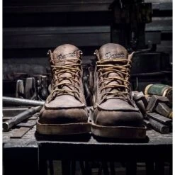 Danner Men's Bull Run USA Made 6" Moc Steel Toe Work Boot Brown 15564 -Rocky Shop danner mens bull run usa made 6 moc steel toe work boot brown 15564 11