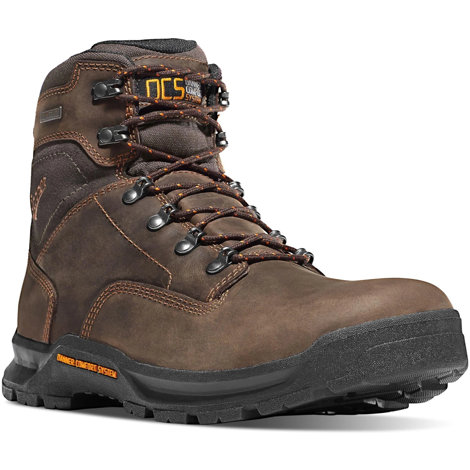 Danner Men's Crafter 6" Comp Toe WP Work Boot - Brown - 12435 3 Danner Men's Crafter 6" Comp Toe WP Work Boot - Brown - 12435