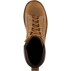 Danner Men's Quarry USA Made 8" Alloy Toe WP Work Boot - Brown - 17317 -Rocky Shop danner mens quarry usa made 8 alloy toe wp work boot brown 17317 4