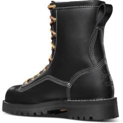 Danner Men's Rain Forest USA Made 8" Insulated WP Work Boot Black 11700 -Rocky Shop danner mens rain forest usa made 8 insulated wp work boot black 11700 2