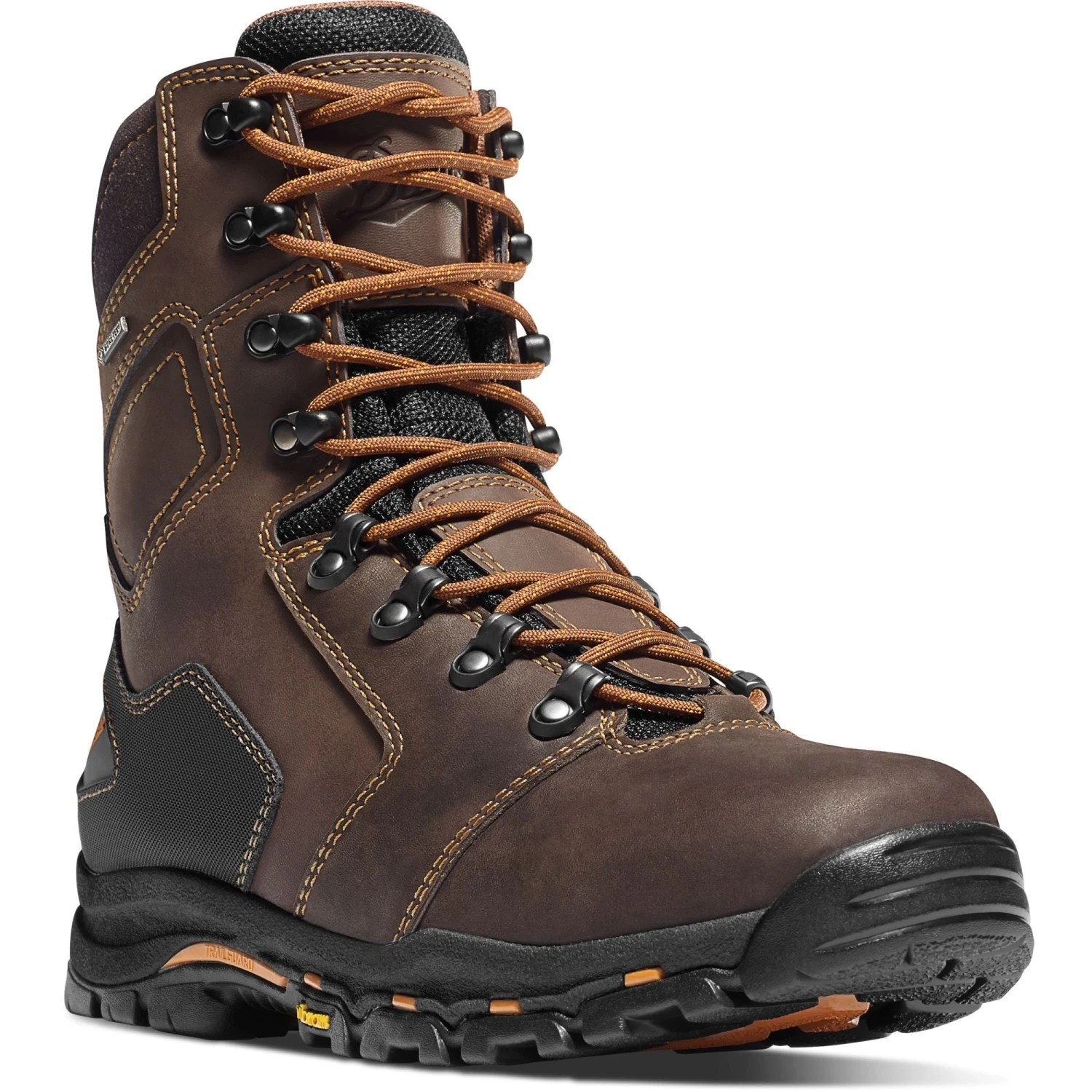 Danner Men's Vicious 8" Soft Toe WP Work Boot - Brown - 13866 2 Danner Men's Vicious 8" Soft Toe WP Work Boot - Brown - 13866
