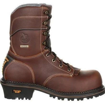 Georgia Men's AMP LT Logger Comp Toe WP Work Boot - Brown - GB00236 4 Georgia Men's AMP LT Logger Comp Toe WP Work Boot - Brown - GB00236 - Image 2