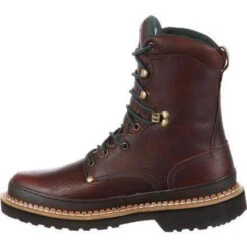 Georgia Men's Giant 8" Steel Toe Work Boot - Brown - G8374 -Rocky Shop georgia mens giant 8 steel toe work boot brown g8374 6