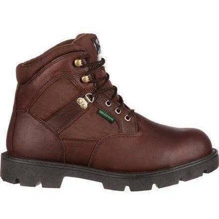 Georgia Men's Homeland 6" Waterproof Work Boot - Brown - G106 4 Georgia Men's Homeland 6" Waterproof Work Boot - Brown - G106 - Image 2