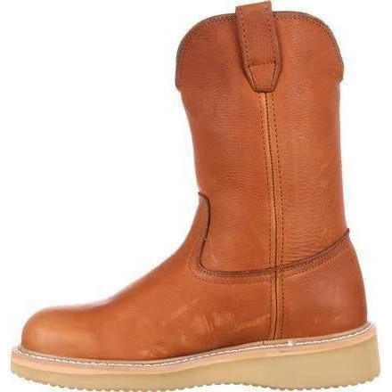 Georgia Men's Wedge Steel Toe Wellington Wedge Work Boot - Brown - G5353 5 Georgia Men's Wedge Steel Toe Wellington Wedge Work Boot - Brown - G5353 - Image 3
