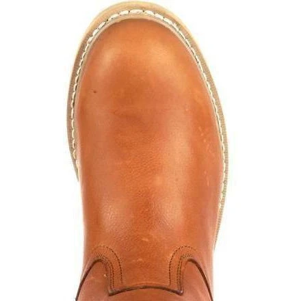 Georgia Men's Wedge Steel Toe Wellington Wedge Work Boot - Brown - G5353 6 Georgia Men's Wedge Steel Toe Wellington Wedge Work Boot - Brown - G5353 - Image 4