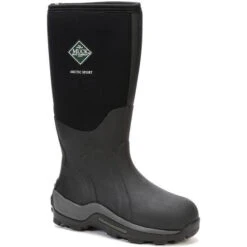 Muck Men's Arctic Sport Tall 17" WP Pull-On Rubber Work Boot- Black- ASP-000A