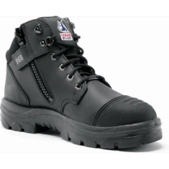 Steel Blue Men's Parkes Side Zip WP Steel Toe Hiker Work Boot - Black - 812968 -Rocky Shop pz 1