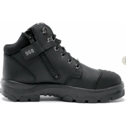 Steel Blue Men's Parkes Side Zip WP Steel Toe Hiker Work Boot - Black - 812968 -Rocky Shop pz 2