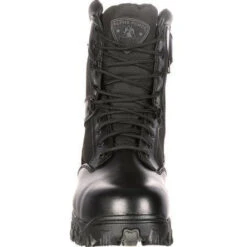 Rocky Men's Alphaforce 8" Zipper Comp Toe WP Duty Boot Black FQ0006173 -Rocky Shop rocky mens alphaforce 8 zipper comp toe wp duty boot black fq0006173 5