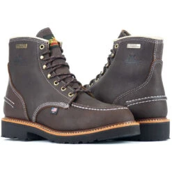 Thorogood Men's Flyway 6"USA Made WP Work Boot - Brown - 814-4140 -Rocky Shop thorogood mens flyway 6usa made wp work boot brown 814 4140 thorogood 4