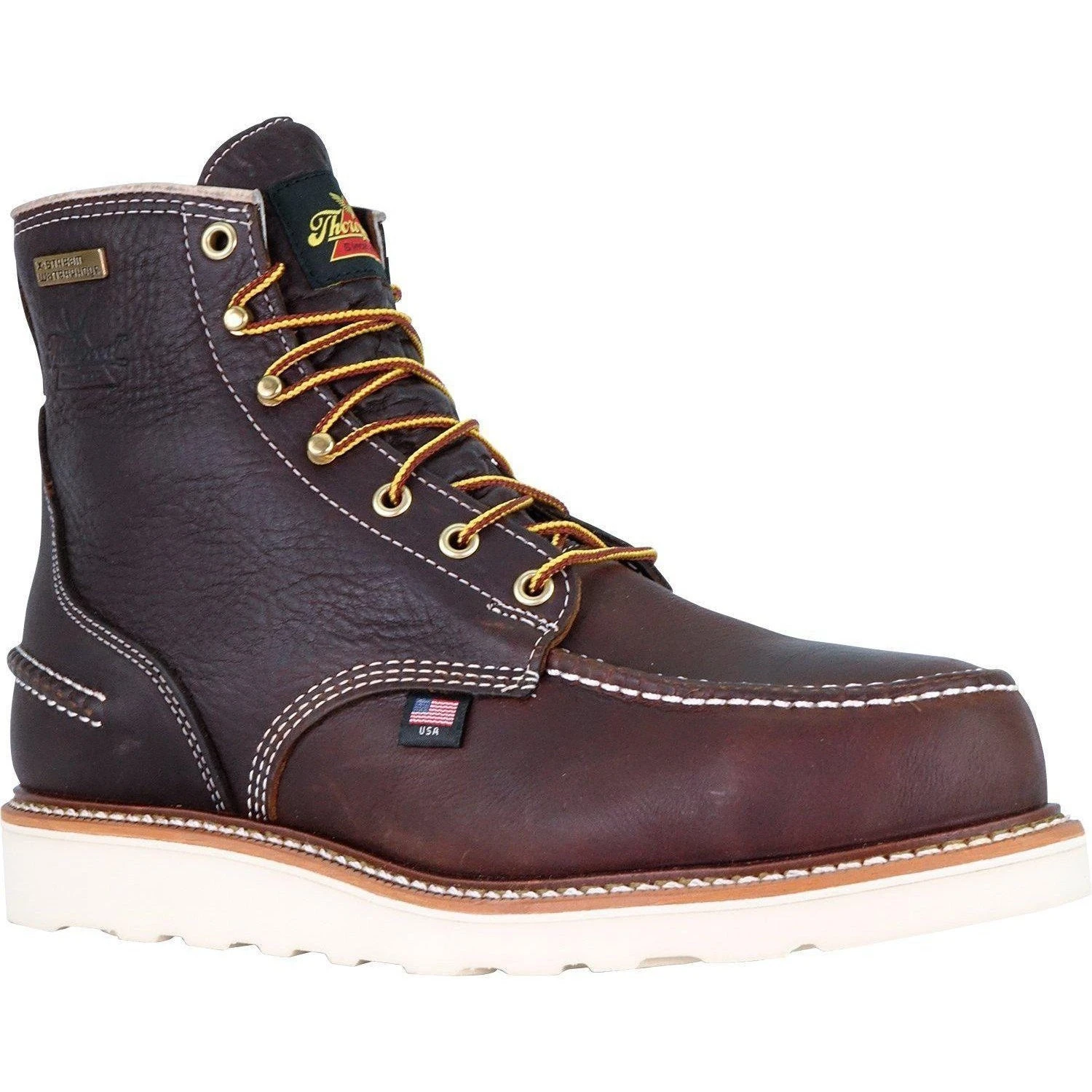 Thorogood Men's USA Made 1957 6" Moc Safety Toe WP Wedge Work Boot 804-3600 4 Thorogood Men's USA Made 1957 6" Moc Safety Toe WP Wedge Work Boot 804-3600 - Image 2