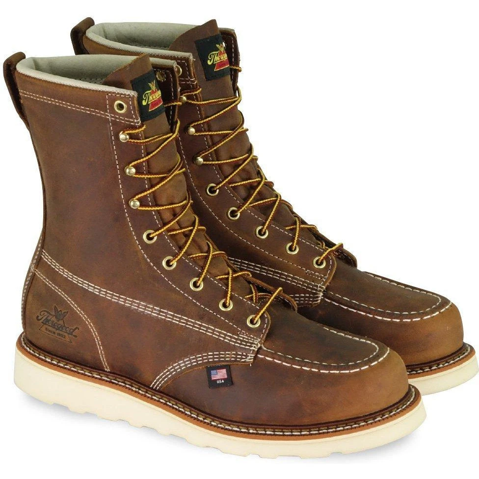 Thorogood Men's USA Made Amer. Heritage 8" Stl Toe Work Wedge Boot 804-4478 3 Thorogood Men's USA Made Amer. Heritage 8" Stl Toe Work Wedge Boot 804-4478